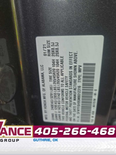 2021 Honda Passport Touring