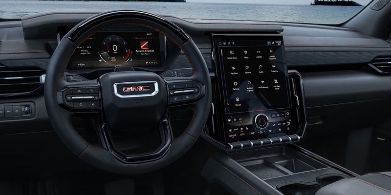 2026 GMC Acadia infotainment system with 15 inch touchscreen and Google built in