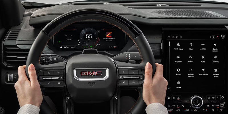 2026 GMC Acadia safety features including driver assistance and surround vision