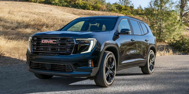 2026 GMC Acadia trim options including Elevation AT4 Denali and Denali Ultimate