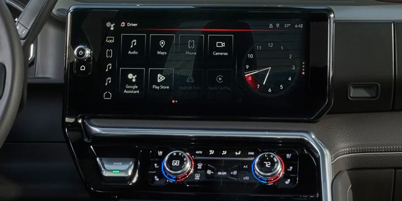 2026 GMC Sierra HD touchscreen display